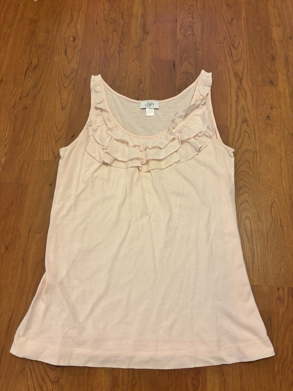 Ann Taylor Loft Women’s Sleeveless Blouse Baby Pink Size Small